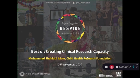 Thumbnail for RESPIRE Showcase: Best of Creating Clinical Research Capacity