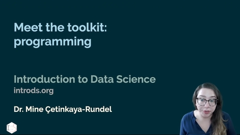 Thumbnail for entry IDS - Week 01 - 05 - Meet the toolkit: Programming