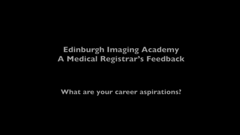 Thumbnail for entry Nick, Imaging MSc online student - Career development