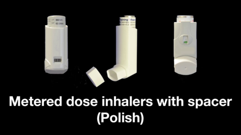 Thumbnail for entry Metered dose inhalers with spacer (Polish)