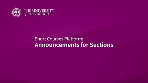 Thumbnail for How to send announcements to sections in Canvas
