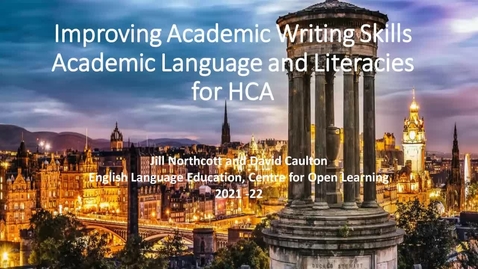 Thumbnail for entry Introducing our 'Improving Academic Writing Skills' team