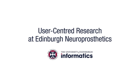 Thumbnail for entry User-Centred Prosthetics Research