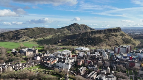 Thumbnail for entry Drone Arthur's Seat over Holyrood