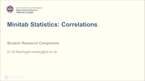 Thumbnail for entry Minitab Statistics: Chi2 and Fisher's Exact Test