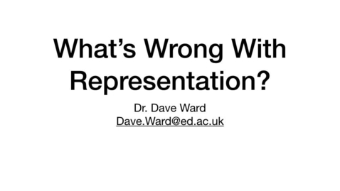 Thumbnail for Representation - Philosophy Lecture - Video 1
