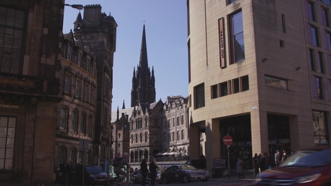 Thumbnail for Dynamic street scene in historic Edinburgh
