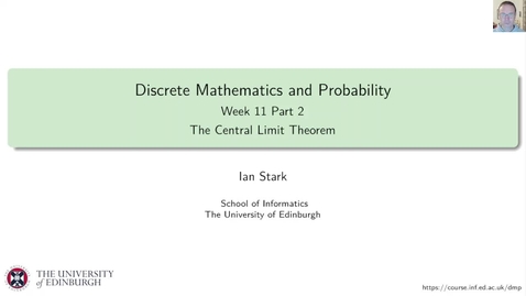 Thumbnail for entry The Central Limit Theorem