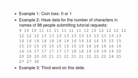 Thumbnail for Discrete Distributions