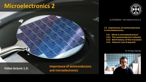 Thumbnail for entry 1.3 Importance of Semiconductors and Microelectronics