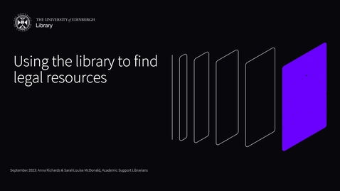 Thumbnail for Using the Library - Sept 2024