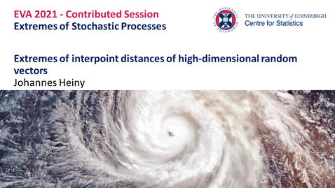 Thumbnail for entry Extremes of Stochastic Processes: Johannes Heiny