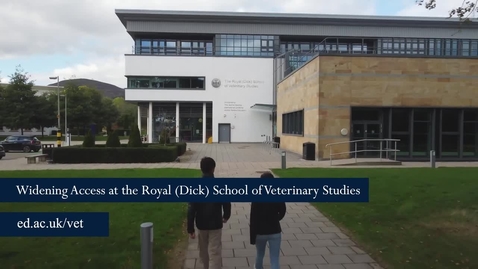Thumbnail for entry Widening Access at the Royal (Dick) School of Veterinary Studies.mp4