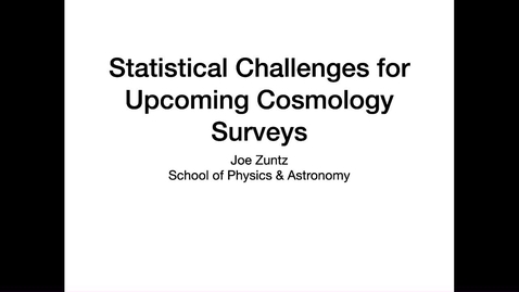 Thumbnail for entry Statistical challenges for upcoming cosmology surveys