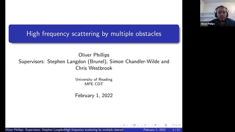 Thumbnail for Waves in Complex Continua (Wavinar) -  Oliver Phillips (University of Reading)