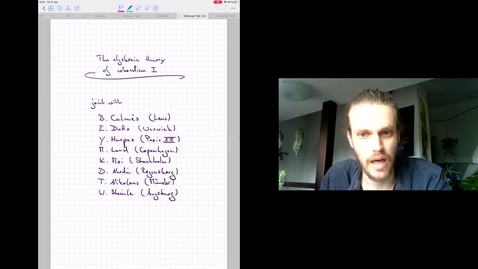 Thumbnail for The algebraic theory of cobordism Talk 1 - Fabian Hebestreit