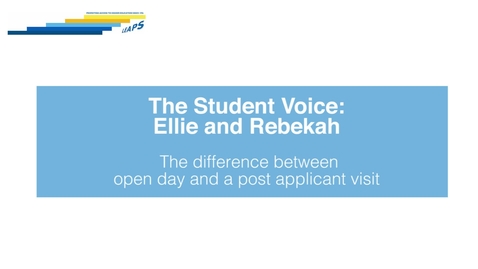Thumbnail for LEAPS - The Student Voice: Ellie and Rebekah