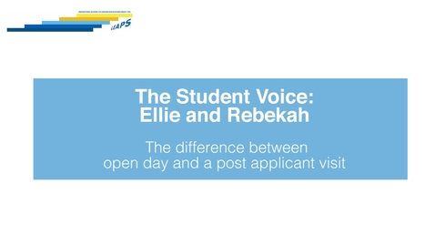 Thumbnail for entry LEAPS - The Student Voice: Ellie and Rebekah