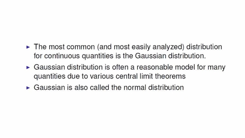 Thumbnail for The Gaussian Distribution