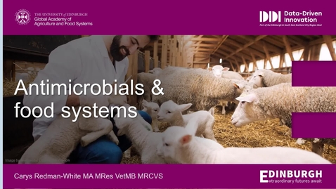 Thumbnail for entry Antimicrobials and food systems