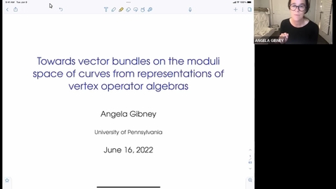 Thumbnail for Vector Bundles of VOA Conformal Blocks on the Moduli Space of Stable Pointed Curves of Genus G - Angela Gibney
