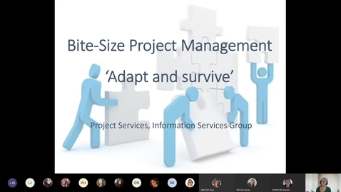 Thumbnail for Bitesize Project Management for staff - 3. Adapt and survive