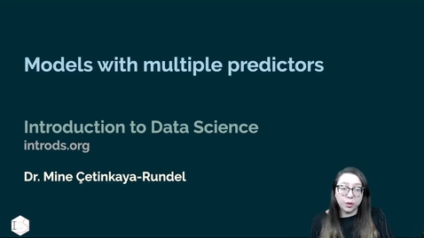 Thumbnail for IDS - Week 08 - 05 - Models with multiple predictors
