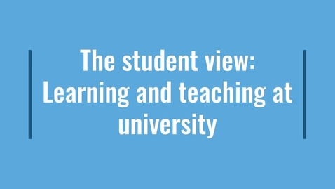 Thumbnail for The LEAPS Student view: teaching and learning at university (subtitled)