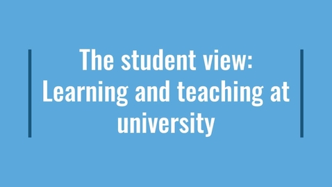 Thumbnail for entry The LEAPS Student view: teaching and learning at university (subtitled)