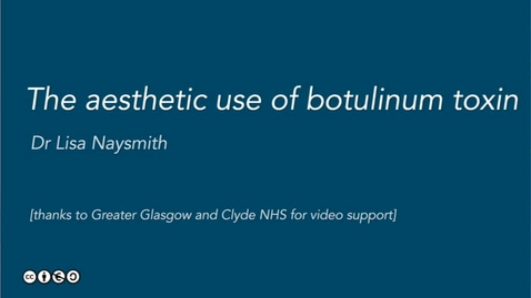 Thumbnail for entry Botulinum toxin and its aesthetic uses