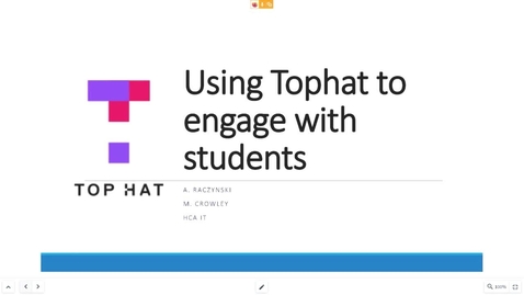 Thumbnail for entry HCA Learning Technology: TopHat Intro