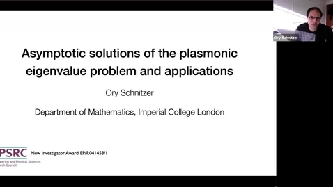 Thumbnail for Waves in Complex Continua (Wavinar) - Ory Schnitzer, (Imperial, UK)