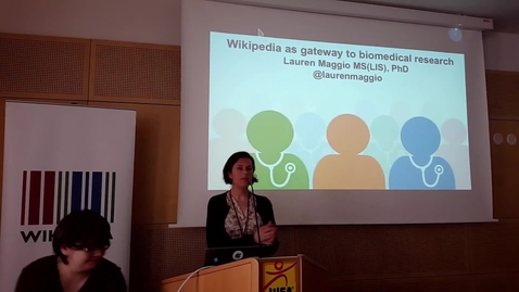 Thumbnail for entry Is Wikipedia a gateway to biomedical research? - Lauren Maggio at WikiCite 2017