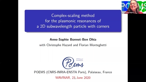 Thumbnail for entry Waves in Complex Continua (Wavinar): Anne-Sophie Bonnet-Ben Dhia (ENSTA Paris)