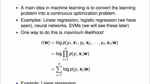 Thumbnail for entry Optimisation in Machine Learning