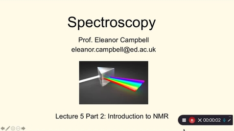 Thumbnail for entry Chem 1 Spectroscopy Lecture 5 Part 2