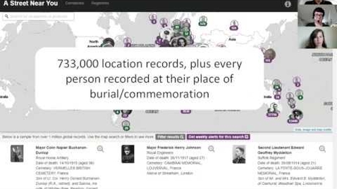 Thumbnail for A Street Near You  - exploring the potential of enhancing large datasets focused on the First World War