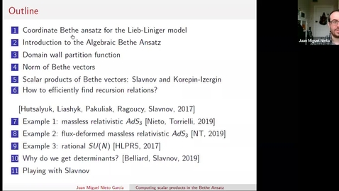 Thumbnail for South East Mathematical Physics Seminars: Juan Miguel Nieto García (Lecture 2)