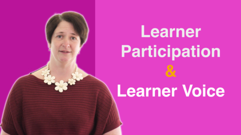 Thumbnail for entry Suzanne Ritchie - Learner Participation - Learner Voice