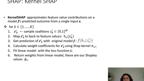 Thumbnail for XAI Lecture Recording - SHAP (Part 2)