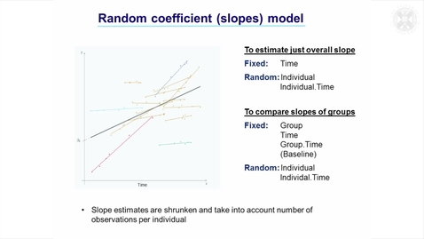 Thumbnail for entry 8. Random Coefficients (Slopes) Models