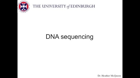 Thumbnail for entry DNA sequencing