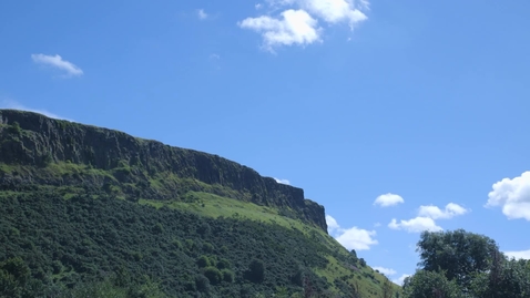 Thumbnail for entry Clip of Timelapse of clouds over Arthur's Seat