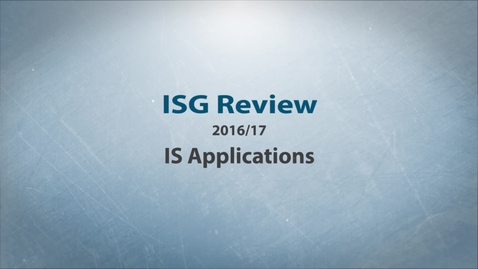 Thumbnail for entry Project Services ISG Team Review of 2016/17