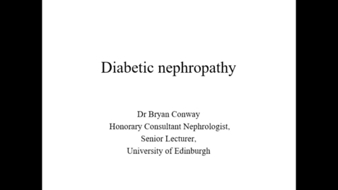 Thumbnail for Diabetic kidney disease