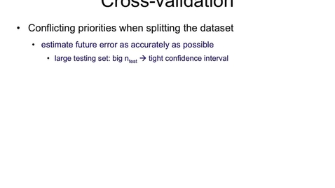 Thumbnail for Cross-validation