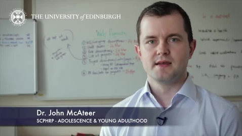 Thumbnail for entry John Mcateer -SCPHRP Adolescence and Young Adulthood-Research In A Nutshell- MRC Institute of Genetic and Molecular Medicine-15/04/2014