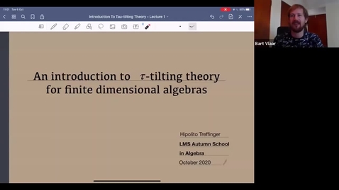 Thumbnail for entry Tau-tilting theory for finite dimensional algebras - Hipolito Treffinger