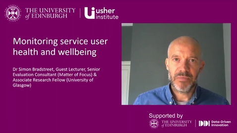 Thumbnail for Video 6:  Monitoring service user health and wellbeing