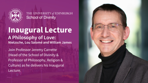Thumbnail for Inaugural Lecture: Professor Jeremy Carrette
